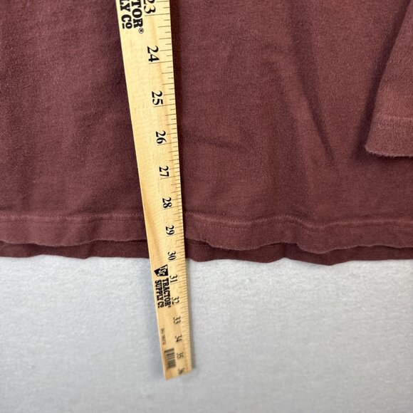 Duluth Trading Polo Shirt Mens L Maroon Longtail T Long Sleeve Outdoors Workwear - Picture 3 of 8